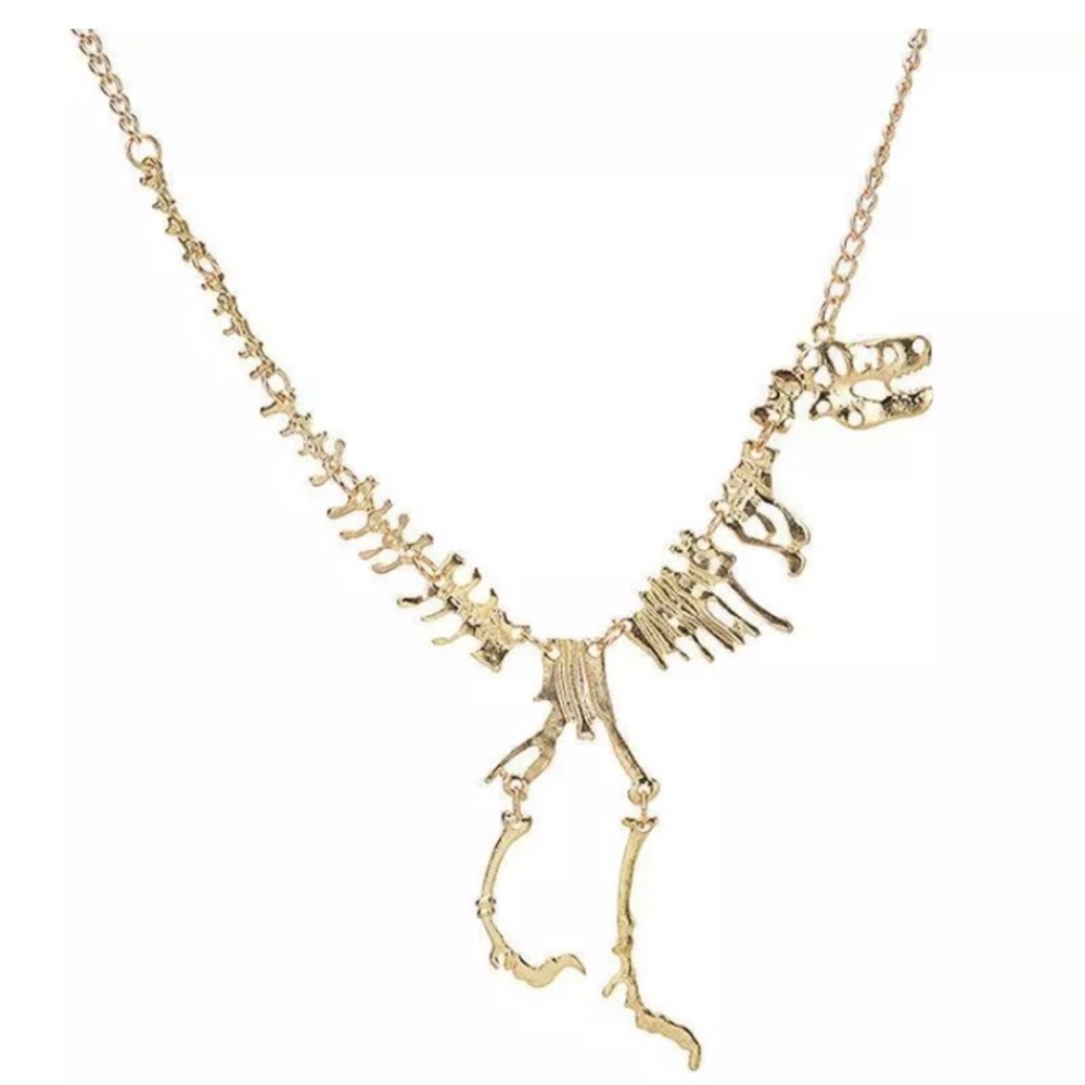 💛🦕🦖💛 NEW!!  dinosaur skeleton necklace 💛🦖 - Picture 3 of 7